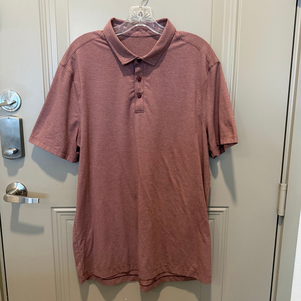 lululemon athletica Men's Polo in Dusty Rose